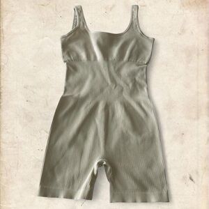 Ribbed Sleeveless Romper